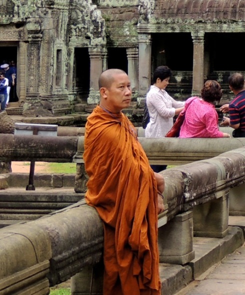 Monks at the temples of Siem Reap