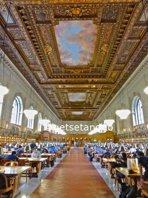 The reading room, New York Public Library 