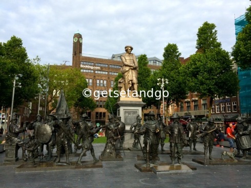 Rembrandtplein or the Rembrandt Square in Amsterdam