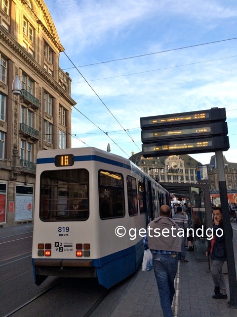 Amsterdam Tram Stations and Trams